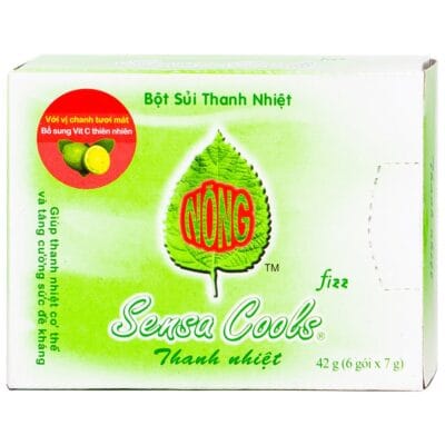 Bột Sủi Thanh Nhiệt Sensa Cools 6 Gói/hộp