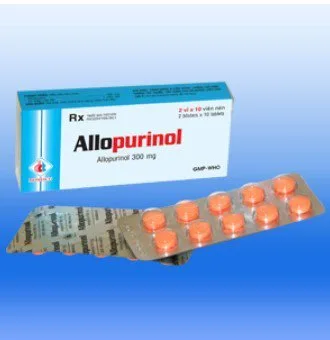 Thuốc allopurinol 300mg/ vỉ - 10 viên