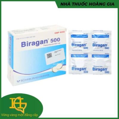 BIRAGAN 500 Viên Sủi / vỉ- 4 viên