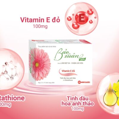 Viên uống Bảo Xuân Skin mới - Vitamin E đỏ ( vỉ x 10 viên nang)