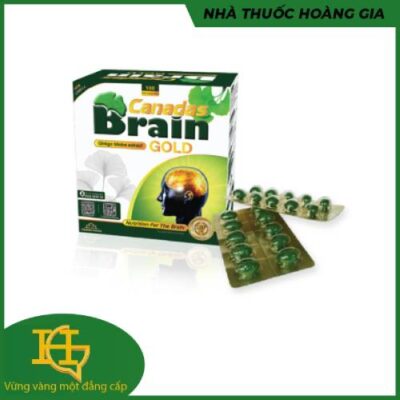 CANADAS BRAIN GOLD –  TĂNG TUẦN HOÀN NÃO / vỉ - 10 viên