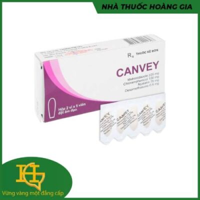 Thuốc Canvey: Công dụng, giá bán và cách đặt trị bệnh phụ khoa/ VỈ - 5 viên