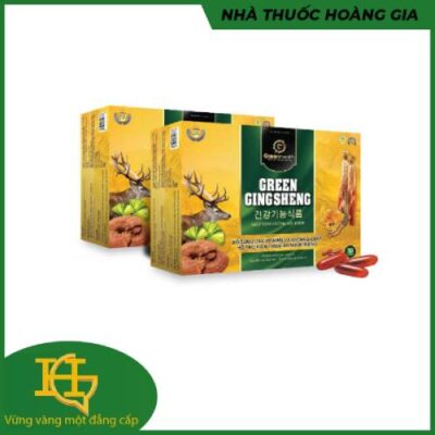 Đông trùng hạ thảo Green Gingsheng - bổ sung các vitamin và khoáng chất, hỗ trợ kích thích ăn ngon miệng./ VỈ - 5 viên