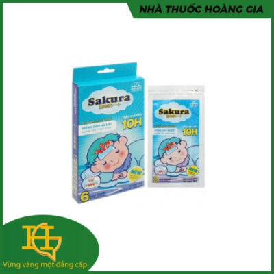 MIẾNG DÁN HẠ SỐT SAKURA - túi 2 miếng