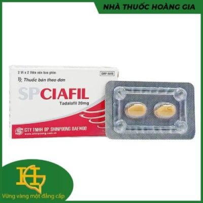 THUỐC CƯỜNG DƯƠNG SPCIAFIL 20MG, HỘP 4 VIÊN