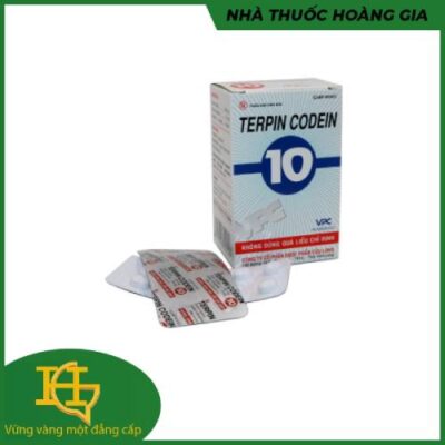 Terpin - Codein HD trị ho khan, ho do kích ứng (1 vỉ x 10 viên)