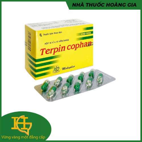 Thuốc giảm ho, long đàm Terpin Cophan ( vỉ x 10 viên/hộp)