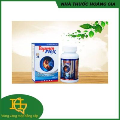 Topmin Flex - Viên Uống bổ xương khớp, Giúp dưỡng khớp, Chống viêm, Giảm đau nhức khớp, Giảm thoái hóa khớp (Hộp 60 viên)