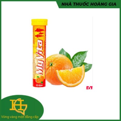 Viên Sủi Bổ Sung Vitamin C Vị Cam 20 Viên