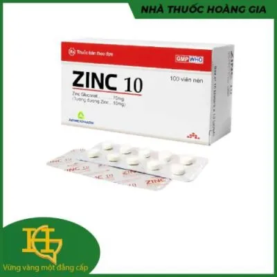 ZinC 10mg - bổ sung kẽm ( vỉ x 10 viên)