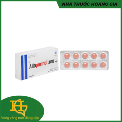 Thuốc allopurinol 300mg/ vỉ - 10 viên