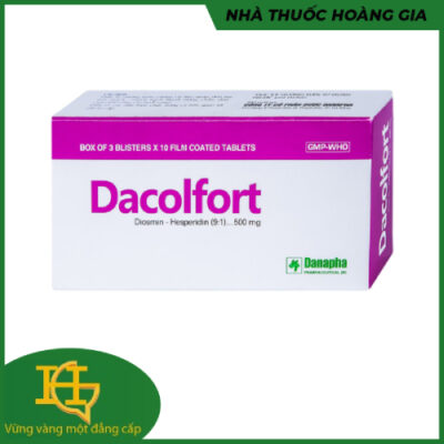 Thuốc Dacolfort 500Mg -  vỉ x 10 viên