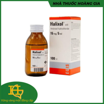 Siro Halixol 15mg/5ml tan đàm trong bệnh lý hô hấp chai 100ml