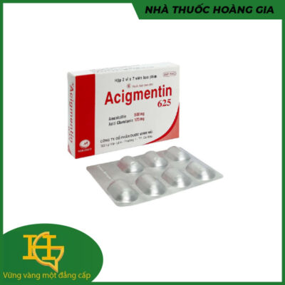 ACIGMENTIN 625g / vỉ - 7 viên