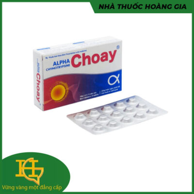 Thuốc Alpha Choay Chymotrypsine Sanofi Trị Phù Nề Và Kháng Viêm (2X15) / vỉ