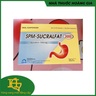 Thuốc SPM – Sucrafat 2000mg điều trị loét tá tràng, loét dạ dày, viêm dạ dày mạn tính