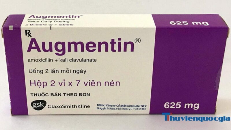 Thuốc Augmentin kháng sinh 625mg/ vỉ