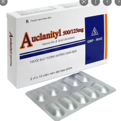 Thuốc Auclanityl 500/125mg Tipharco điều trị viêm phế quản, viêm phổi / vỉ - 10 viên