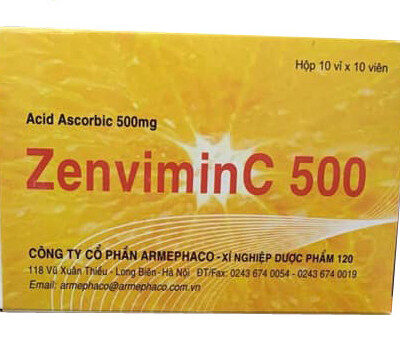 Zenvimin C Armephaco - Giúp bổ sung vitamin C hiệu quả / vỉ - 10 viên