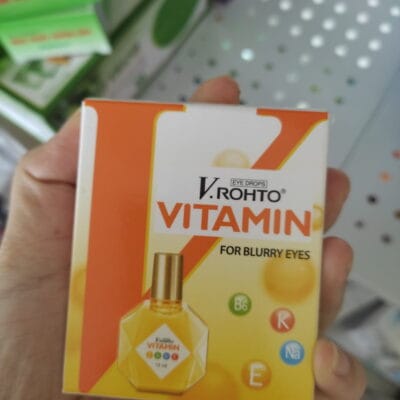 Nhỏ mắt V-rohto vàng  (hộp)