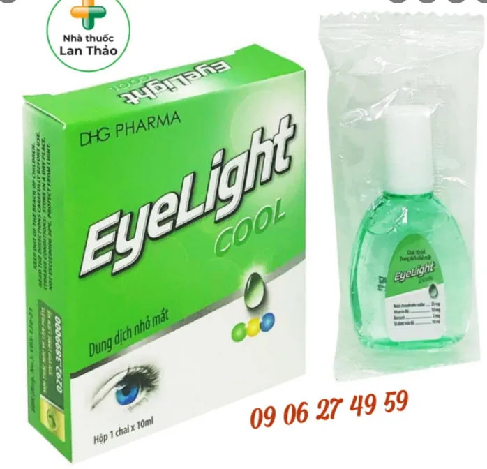 Eyelight cool chai 10ml giữ ẩm, ngừa cận thị, giảm khó chịu ở mắt