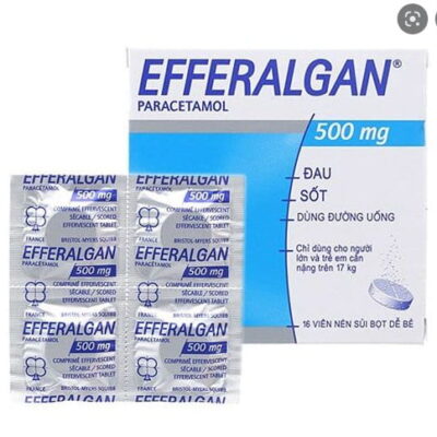 Efferalgan  500mg sủi giảm đau, hạ sốt/ vỉ 4 viên